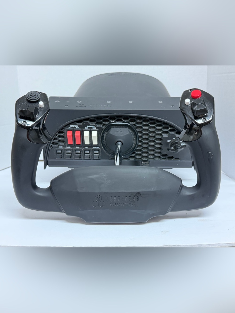 Honeycomb Aeronautical Alpha Flight Controls Yoke & Switch Panel